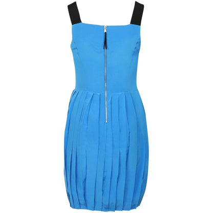 MARC by Marc Jacobs Frances Pleated Sleeveless Dress in Blue Silk