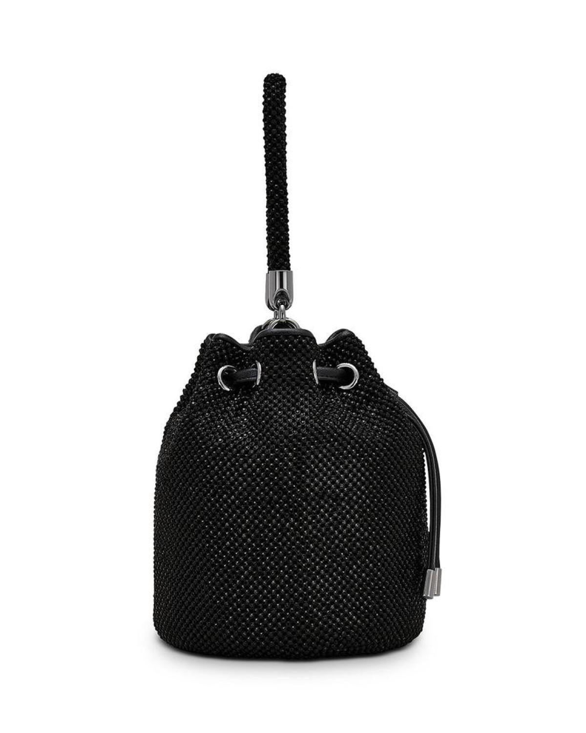 The Rhinestone Crossbody Bucket Bag