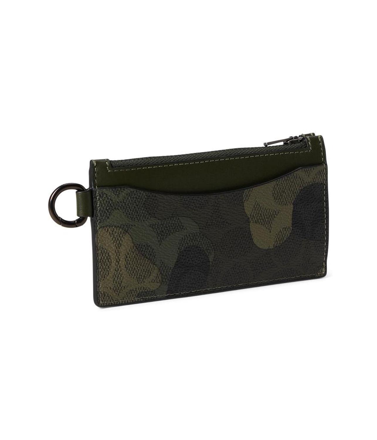 Zip Card Case In Signature Camo Print