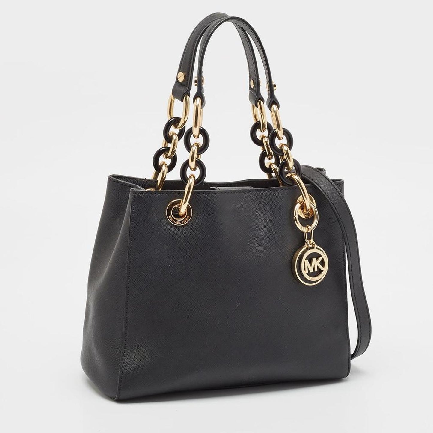 Black Leather Small Cynthia Tote