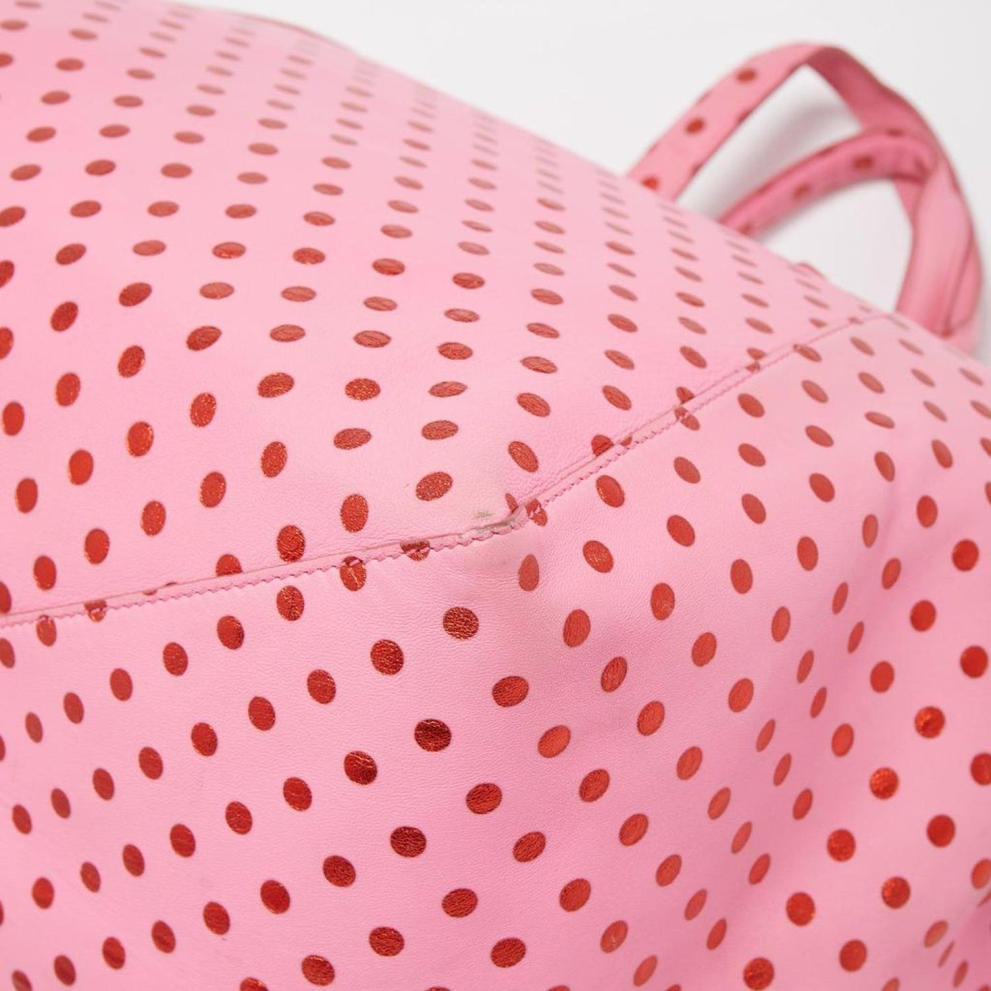 Marc Jacobs Leather Polka Dot Zip Tote