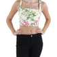 Leonara Womens Floral Tank Cropped