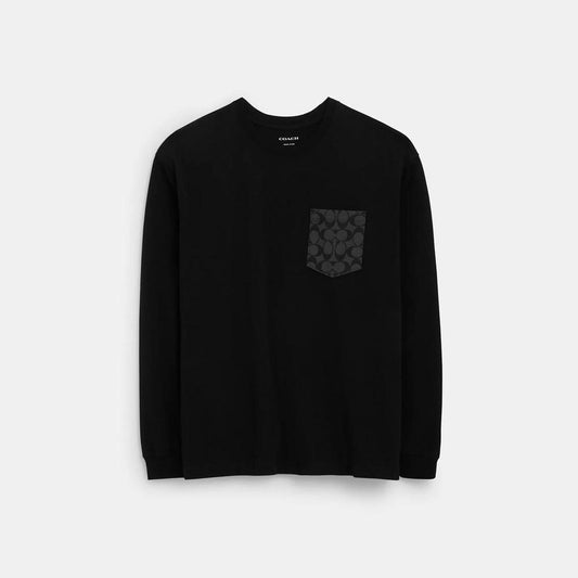 Signature Long Sleeve T Shirt In Organic Cotton