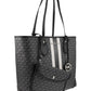 Michael Kors Eve Monogram Logo Plaque Tote Bag