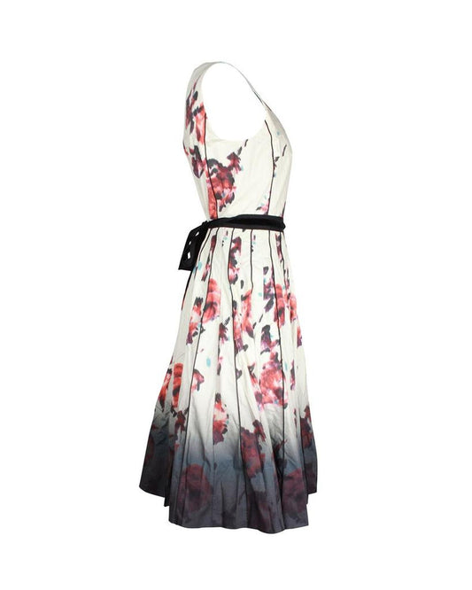 Marc Jacobs Printed Midi Length Dress in Floral Print Cotton