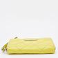 Marc By Marc Jacobs Yellow Quilted Leather Zip Around Wallet