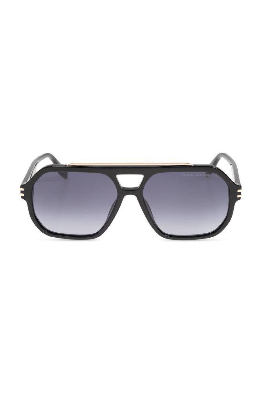 Marc Jacobs Eyewear 753S Logo-Engraved Navigator-Frame Sunglasses