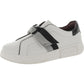 Lexi Womens Leather Comfort Slip-On Sneakers