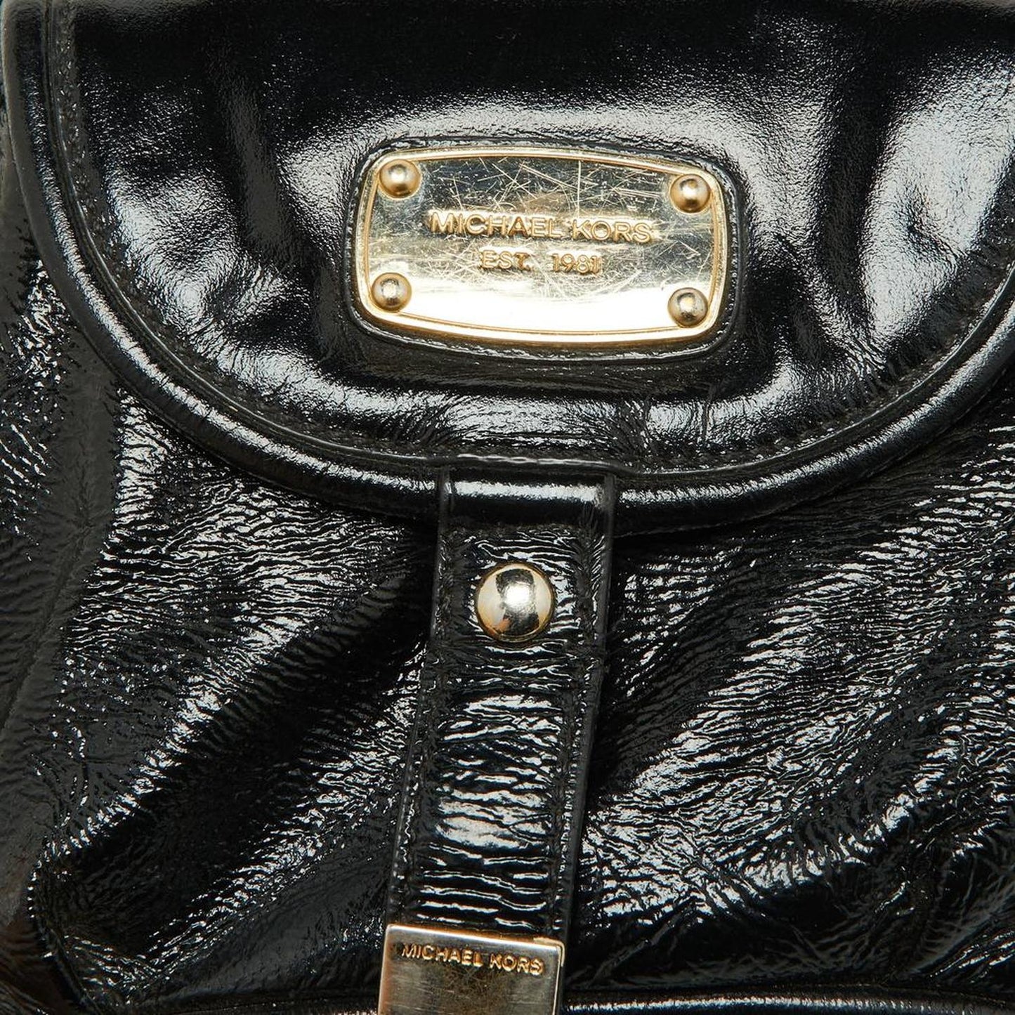 Michael Kors  Patent Leather Fulton Hobo