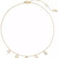 Bubbly Bezel Frontal Necklace, 16" + 3" extender