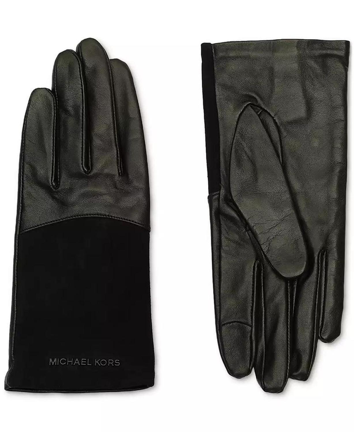 MICHAEL Women's Suede & Leather Tech Gloves