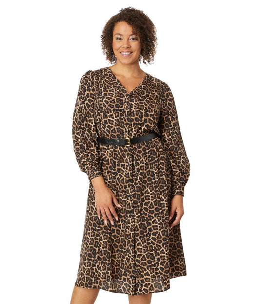 Plus Size Cheetah Kate Dress