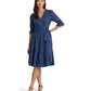 Tie-Front Cotton Voile Surplice Dress