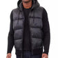 Men's Mixed-Media Hooded Zip Sweater Jacket