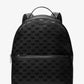 Sheila Large Woven Logo Nylon Backpack