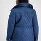 Plus Size Quilted Hooded Anorak Coat