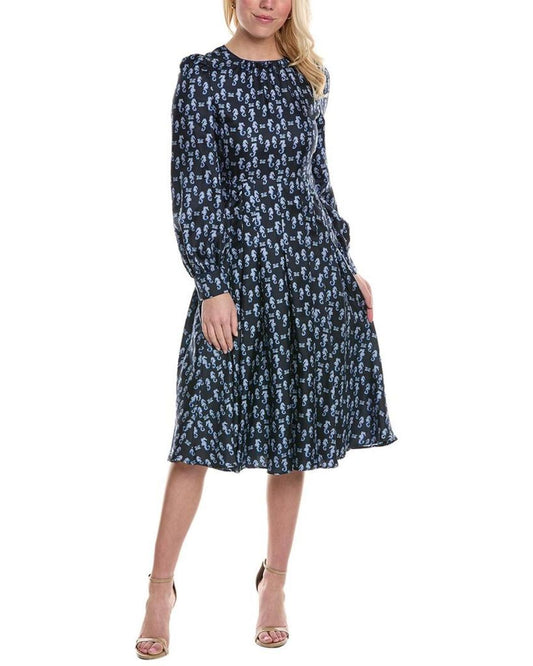 Max Mara Pareo Silk Midi Dress