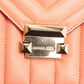 Michael Kors Peach Quilted Leather Large Whitney Shoulder Bag