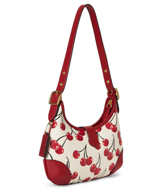 Hamptons Hobo Bag with Cherry Print