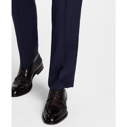 Men's Classic-Fit Stretch Wool-Blend Suit Pants