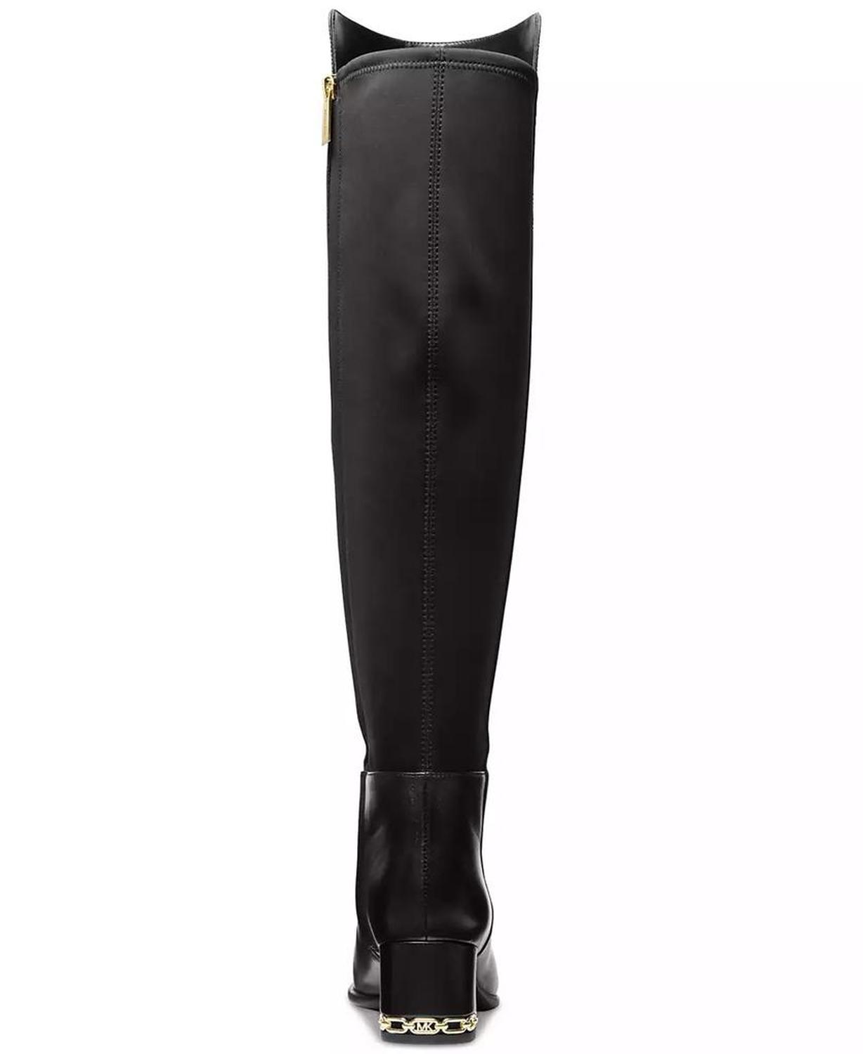 Women's June Leather Knee High Wide Calf Riding Boots