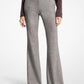 Haylee Glen Plaid Stretch Wool Flannel Flared Trousers