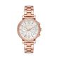 Michael Kors Sofie MK6576 Women's Rose Gold-Tone Chronograph 39mm Watch