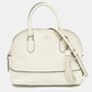 White Leather Carli Mccall Street Satchel