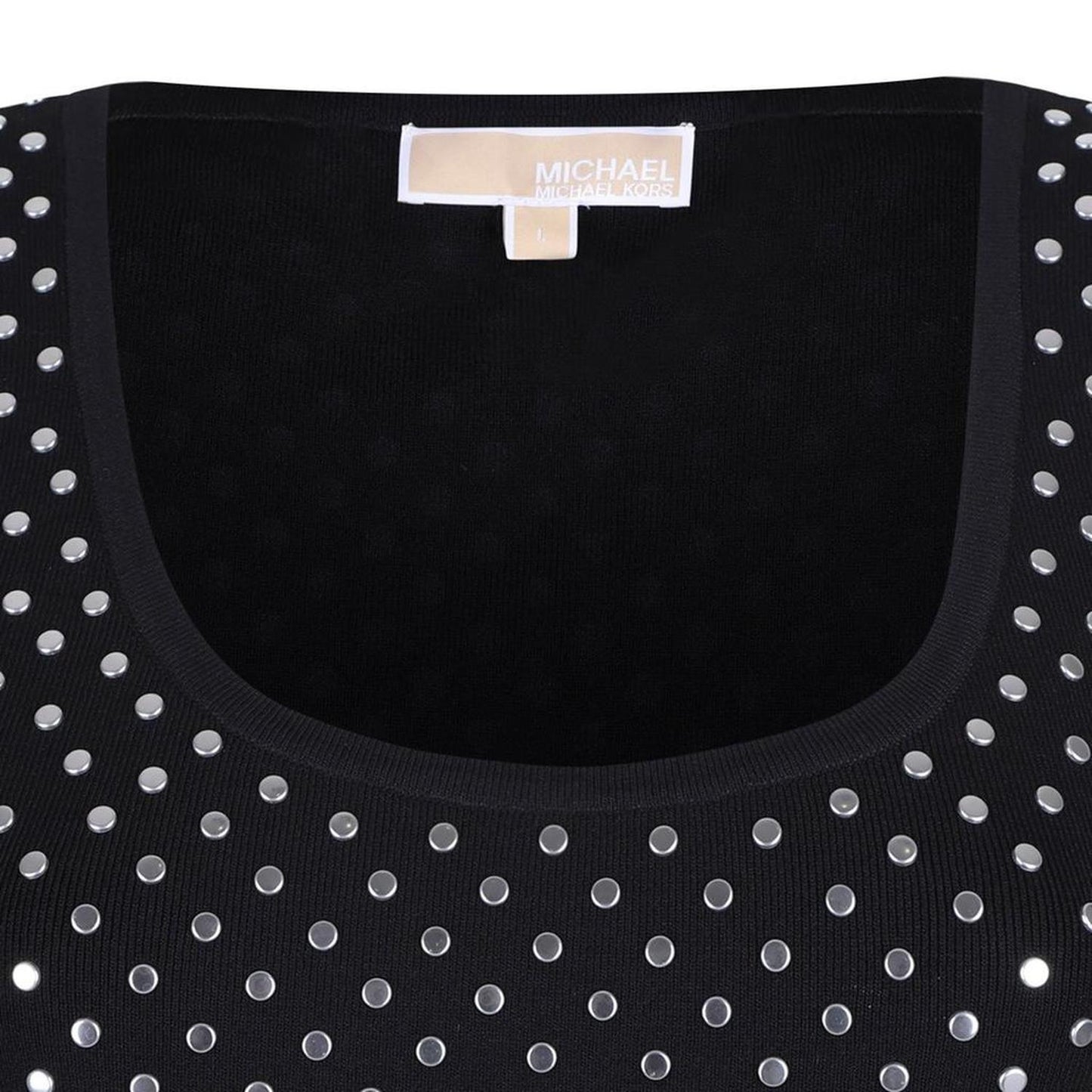 Michael Kors Studded Stretch Cropped Tank Top