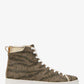 Edie Animal Print Logo High-Top Sneaker