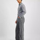 Men's Gray Arden Straight-Fit Wide-Leg Jeans