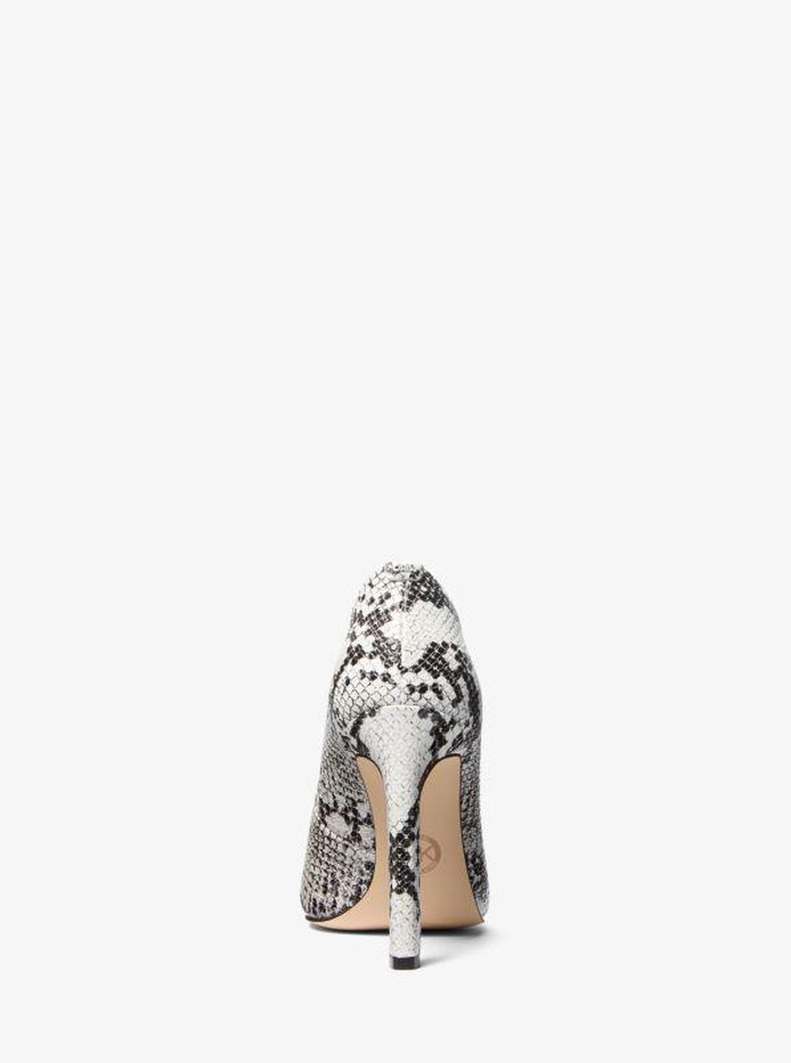 Amara Snake Embossed Leather Pump