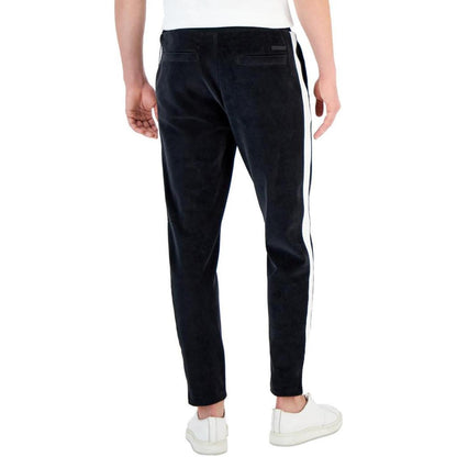 Mens Velvet Drawstring Jogger Pants