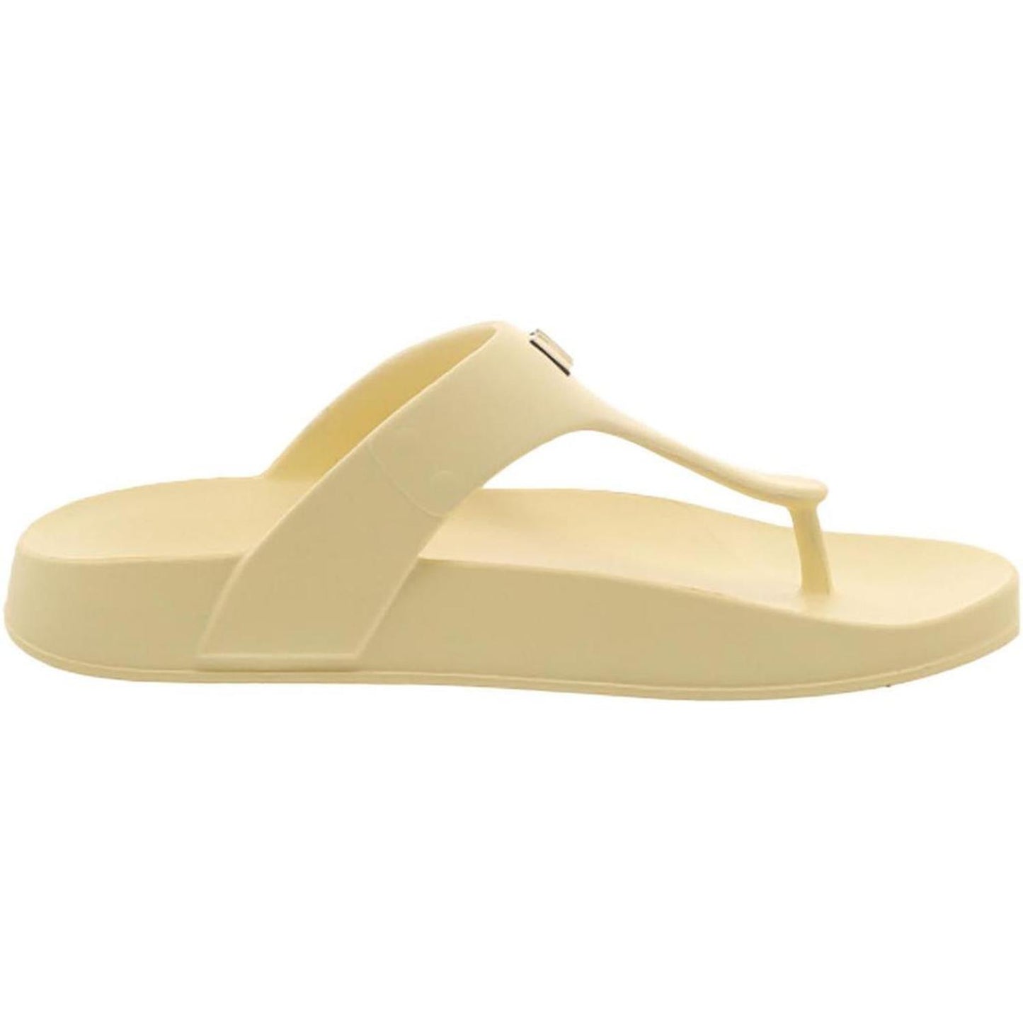 Linsey Womens Logo Rubber Thong Sandals