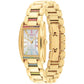 Women's Resse Gold-Tone Stainless Steel and Rainbow Crystal Watch 24mm