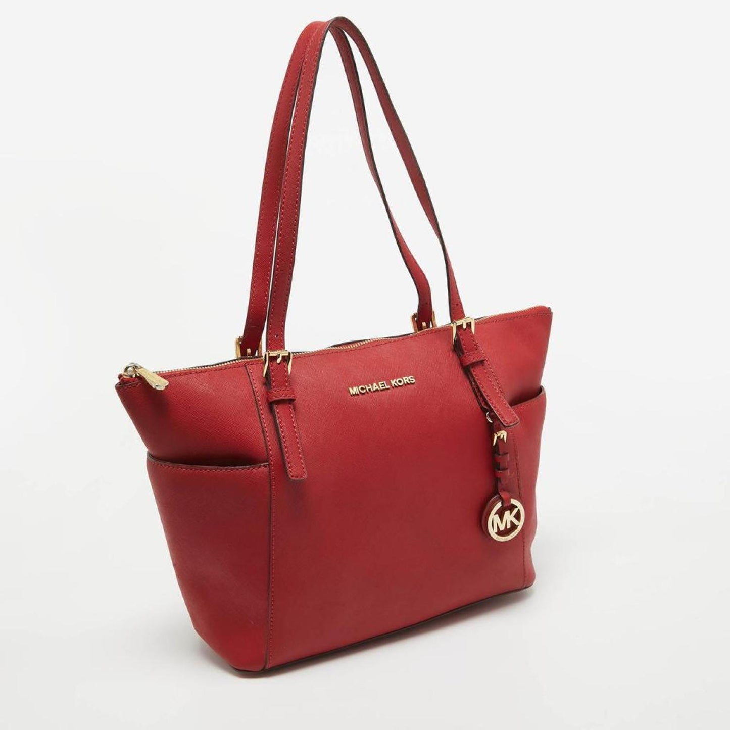 Michael Michael Kors Saffiano Leather Jet Set Top Zip Tote