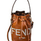 FENDI Mon Tresor Mini Leather Bucket Bag