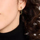 Gold-Tone Hint of Shimmer Small Hoop Earrings, 1"