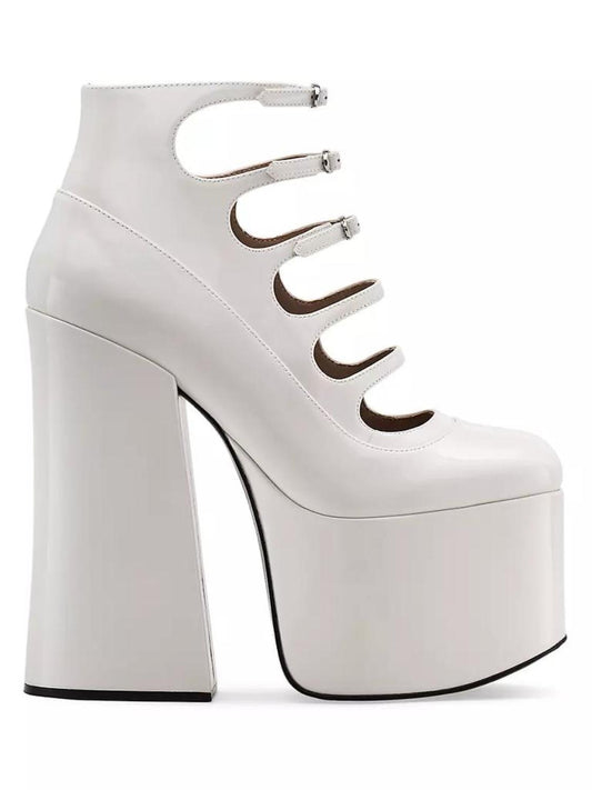 Kiki 160MM Leather Platform Ankle Boots