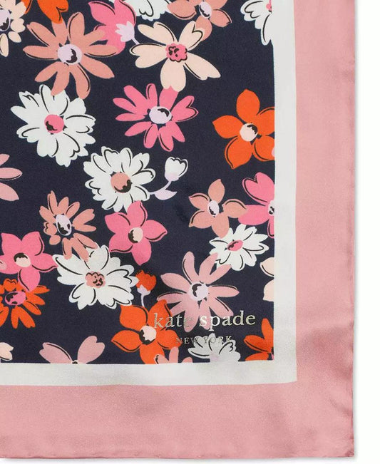 Women's Floral Medley Silk Square Scarf