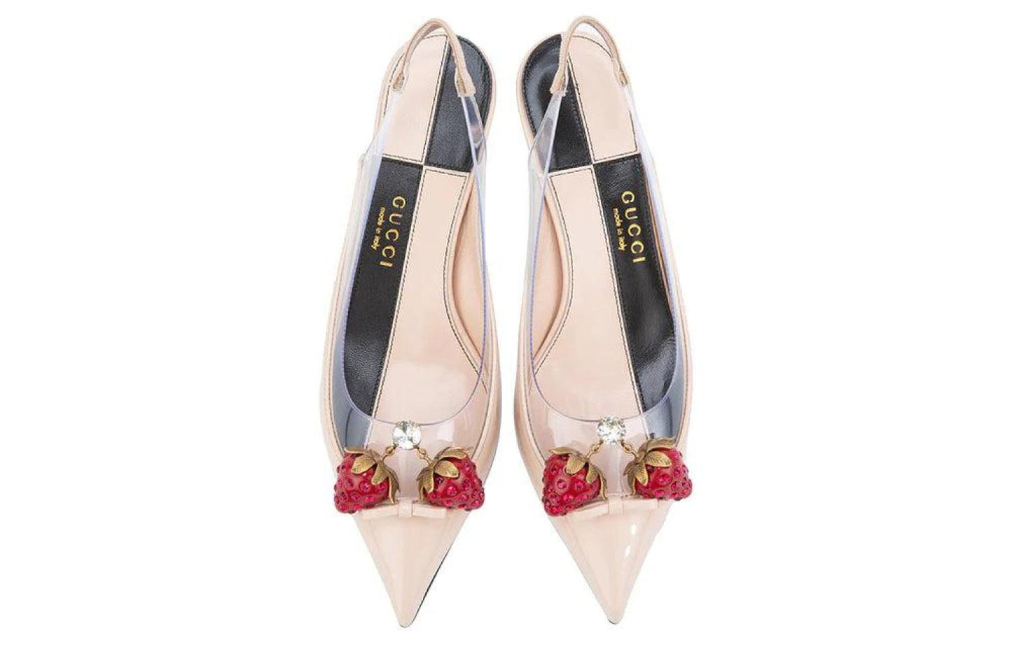 Gucci Vinyl & Patent Slingback Pump