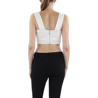 Womens Zipper Cropped