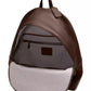 Leather Kisslock Large Frame Backpack