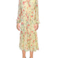 Womens Chiffon Floral Wear to Work Dress