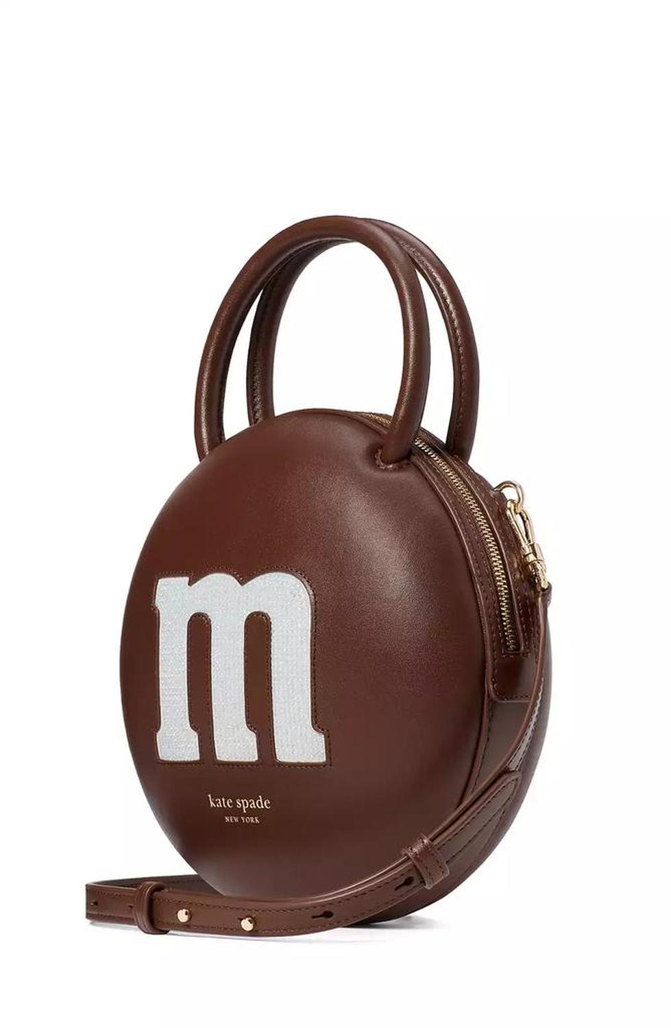 X M&M's Embellished Smooth Leather 3D Crossbody Bag