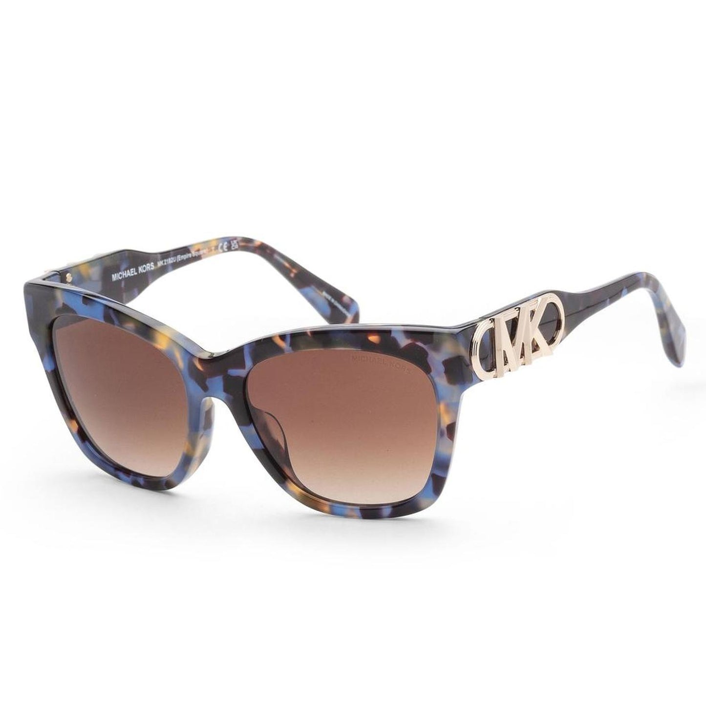 Michael Kors Women's Empire 55mm Bright Blue Tort Sunglasses MK2182U-395213-55