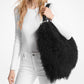 Nolita Large Shearling Leather Hobo Shoulder Bag