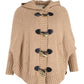 Michael Kors Toggle Poncho in Brown Nylon