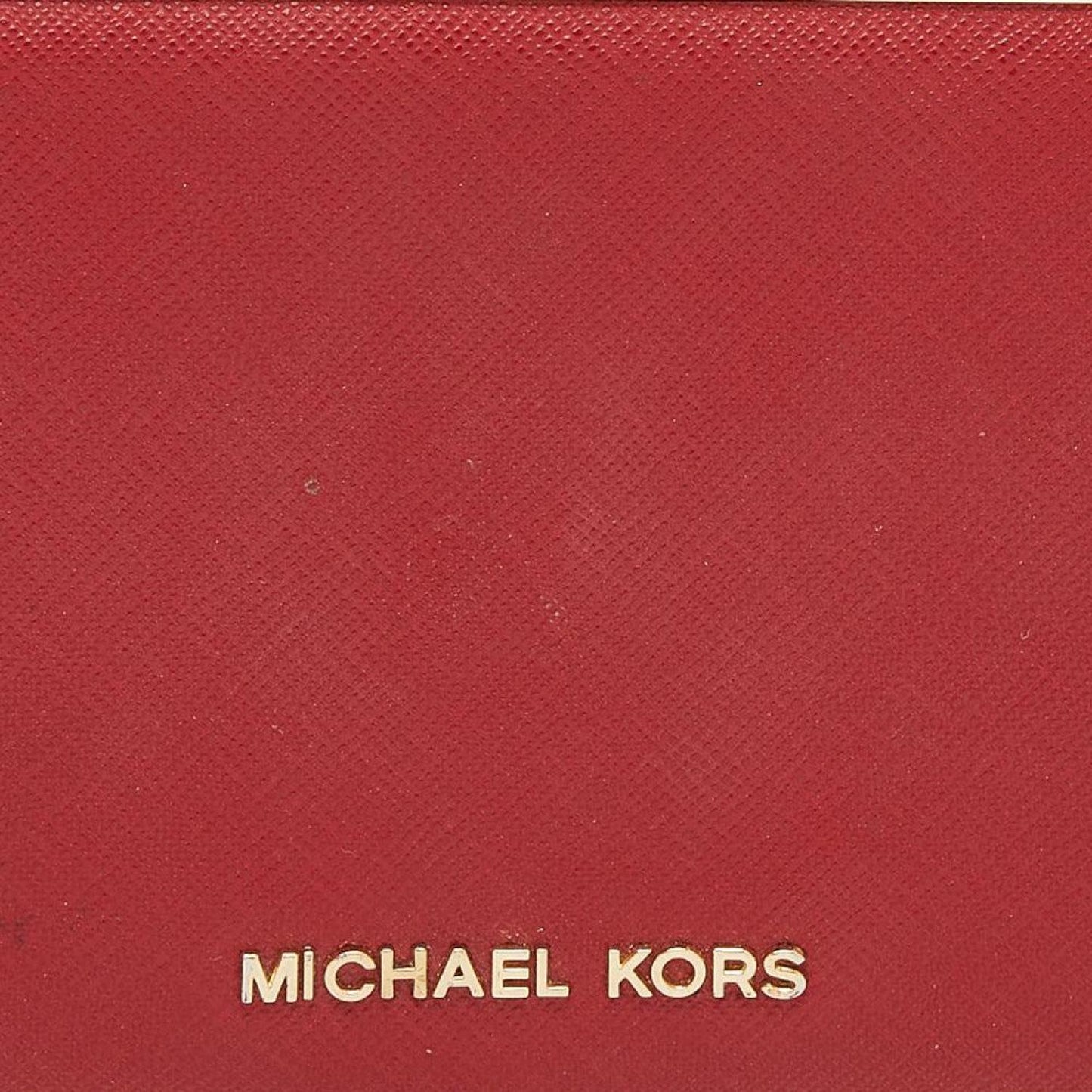 Michael Kors Saffiano Leather Minaudiere Clutch