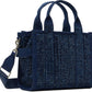 Blue 'The Crystal Denim Small' Tote